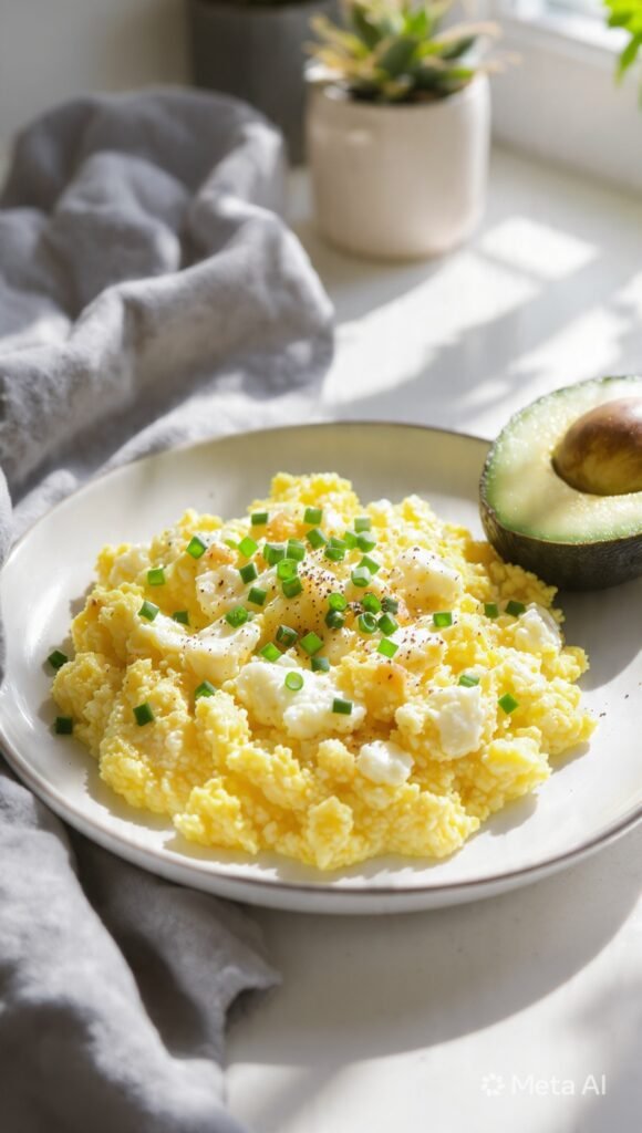 Cottage Cheese Scrambled Eggs